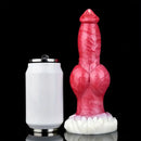 9.25in Unisex Big Dog Knot Silicone Soft Dildo For Prostate Vaginal Massage