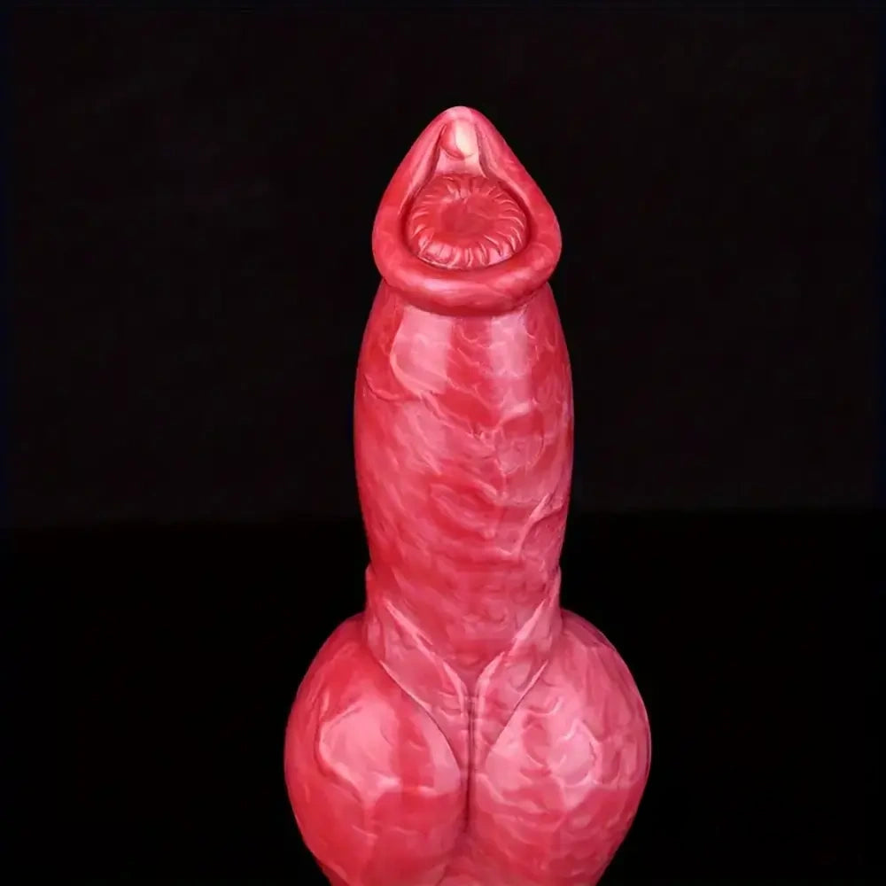 9.25in Unisex Big Dog Knot Silicone Soft Dildo For Prostate Vaginal Massage