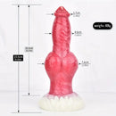 9.25in Unisex Big Dog Knot Silicone Soft Dildo For Prostate Vaginal Massage