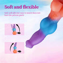9.25in Vibrating Ejaculating Dog Knot Silicone Luminous Dildo For Love