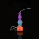 9.25in Vibrating Ejaculating Dog Knot Silicone Luminous Dildo For Love