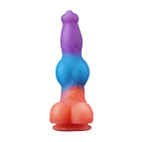 9.25in Vibrating Ejaculating Dog Knot Silicone Luminous Dildo For Love