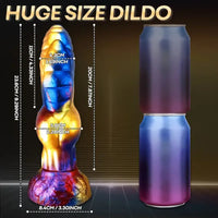 9.29in 3in1 Fantasy knot Vibrating Thrusting Remote Control Odd Dildo