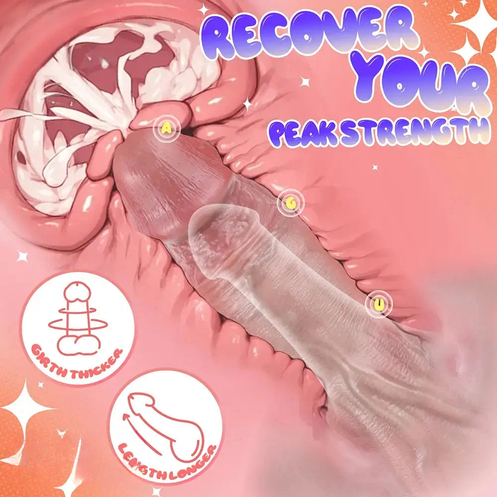 9.29in Silicone Dildo Leather Pants Strap on Realistic Skin Feeling Dildo
