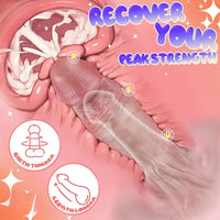 9.29in Silicone Dildo Leather Pants Strap on Realistic Skin Feeling Dildo