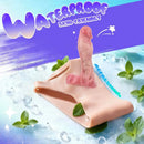 9.29in Silicone Dildo Leather Pants Strap on Realistic Skin Feeling Dildo