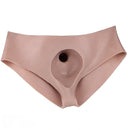 9.29in Silicone Dildo Leather Pants Strap on Realistic Skin Feeling Dildo