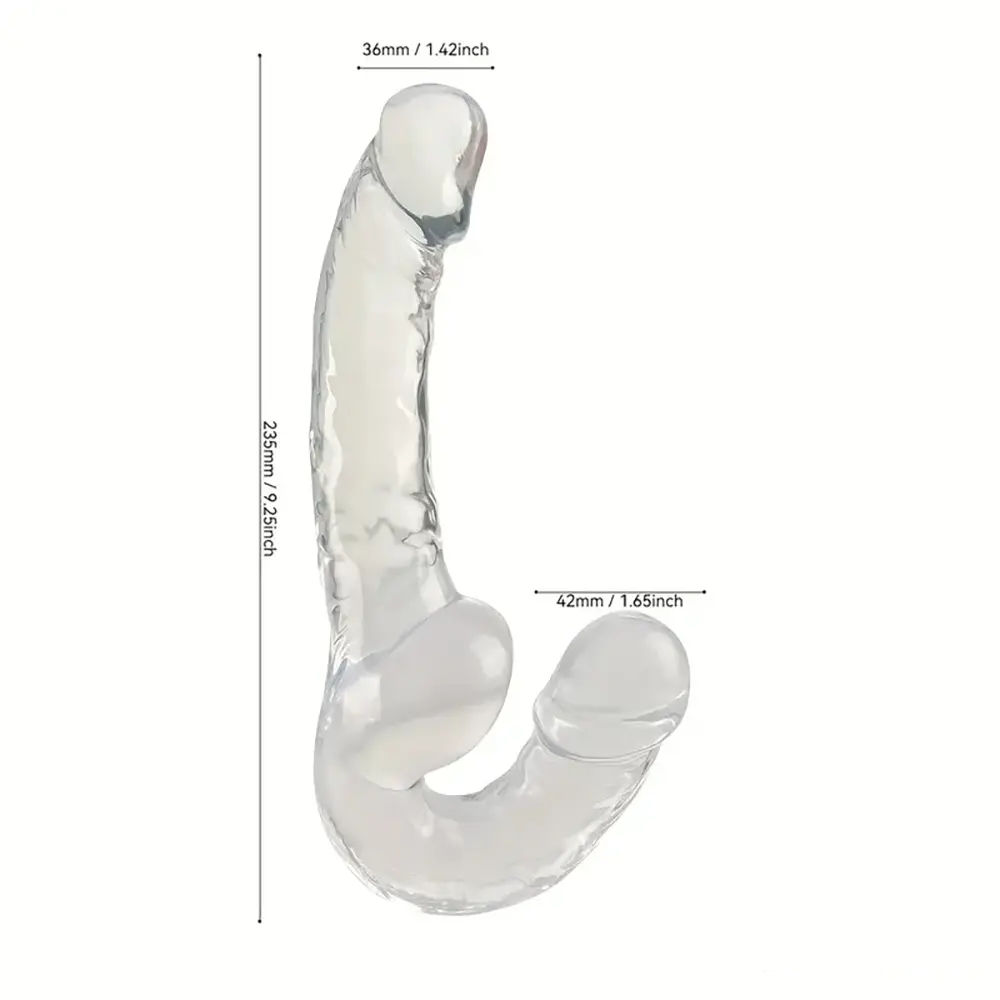 9.2in Double Ended Realistic Unisex For Dildo For Anal Masturbator