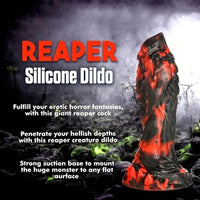 9.2in Liquid Silicone Blend Abnormal Creature Scale Soft Monster Big Dildo