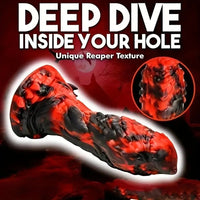 9.2in Liquid Silicone Blend Abnormal Creature Scale Soft Monster Big Dildo