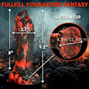 9.2in Liquid Silicone Blend Abnormal Creature Scale Soft Monster Big Dildo