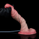 9.33in Couples Sex Game Toy Dual Density Silicone Ejaculating Dildo