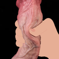 9.33in Double-layer Liquid Silicone Skin-like Realistic Extra Soft Dildo