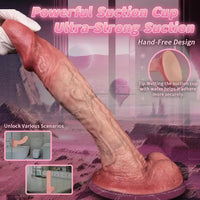 9.33in Double-layer Liquid Silicone Skin-like Realistic Extra Soft Dildo