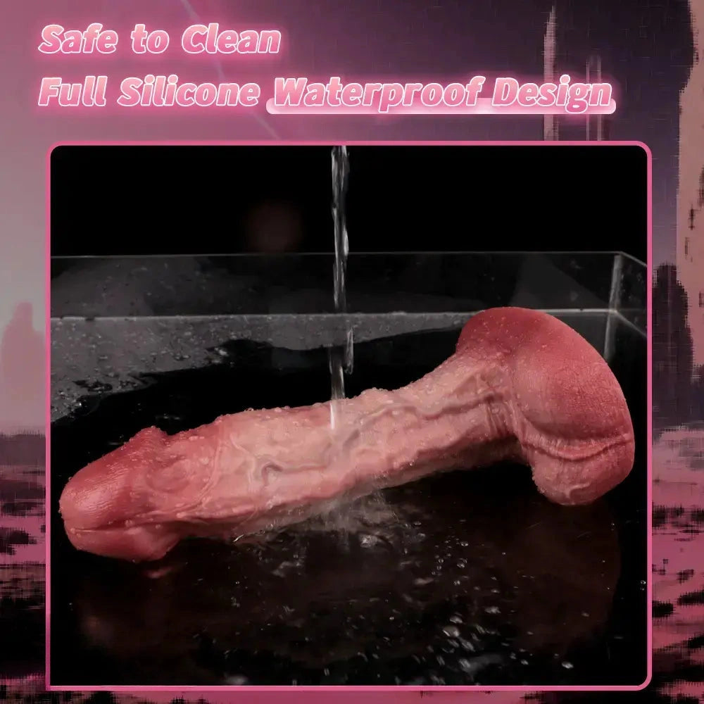 9.33in Double-layer Liquid Silicone Skin-like Realistic Extra Soft Dildo