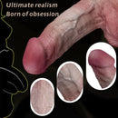 9.37in Dual Density Blue Veins Lifelike Soft Dildo For Experienced Users