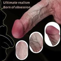 9.37in Dual Density Blue Veins Lifelike Soft Dildo For Experienced Users