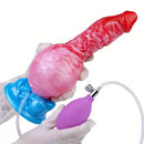 9.37in Fantasy Animal Inflatable Dog Knot Silicone Soft Animal Dildo