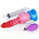 9.37in Fantasy Animal Inflatable Dog Knot Silicone Soft Animal Dildo