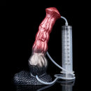 9.37in Realistic Horse Squirting Silicone Animal Knot Large Dildo