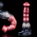 9.37in Realistic Horse Squirting Silicone Animal Knot Large Dildo