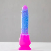 9.37in Rose Gradient Starry Sky Big Male Dildo For Stimulation Massager