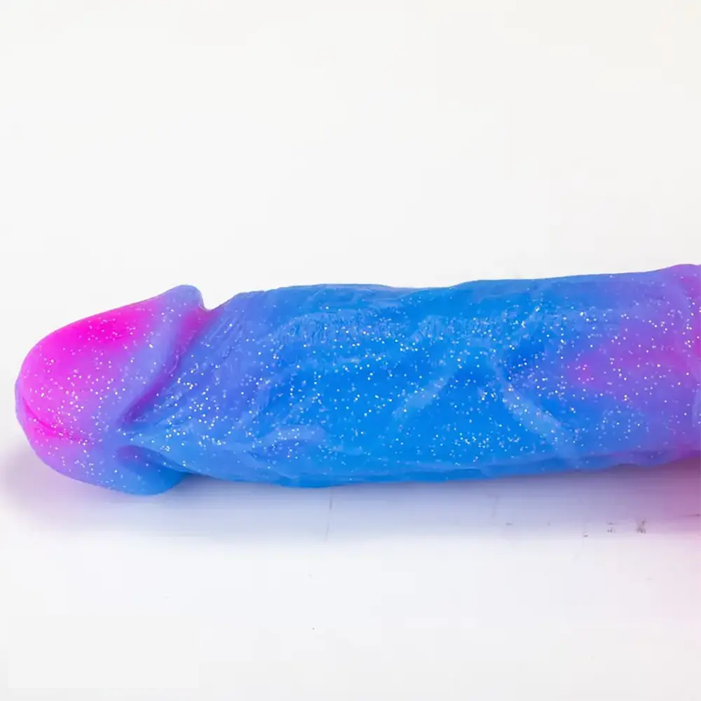 9.37in Rose Gradient Starry Sky Big Male Dildo For Stimulation Massager