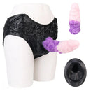 9.37in Silicone Strap-on Wearable Dildo Panty Hollow Monster Odd Dildo
