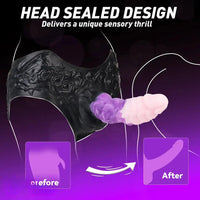 9.37in Silicone Strap-on Wearable Dildo Panty Hollow Monster Odd Dildo