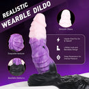 9.37in Silicone Strap-on Wearable Dildo Panty Hollow Monster Odd Dildo