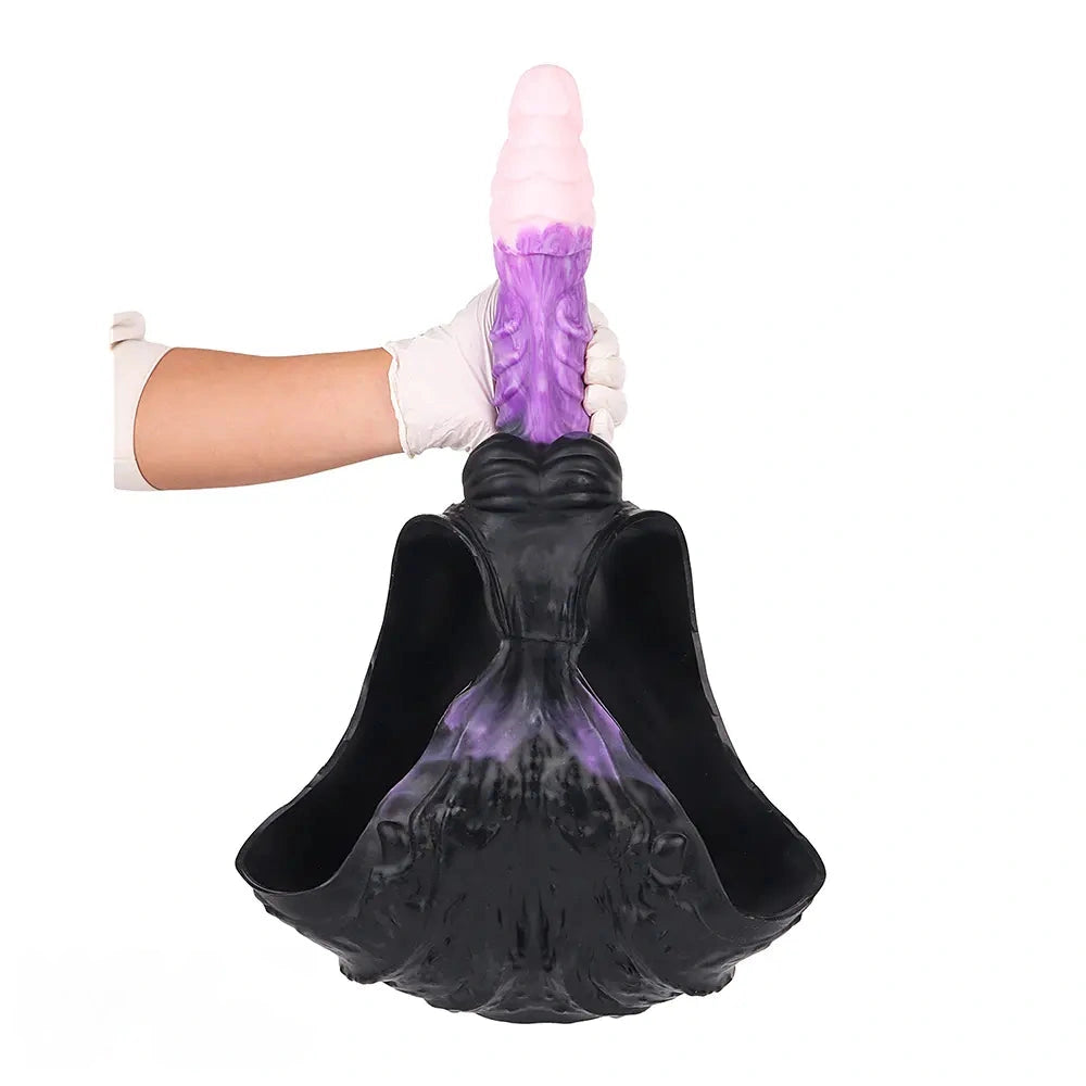 9.37in Silicone Strap-on Wearable Dildo Panty Hollow Monster Odd Dildo