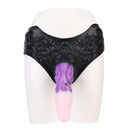 9.37in Silicone Strap-on Wearable Dildo Panty Hollow Monster Odd Dildo