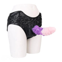 9.37in Silicone Strap-on Wearable Dildo Panty Hollow Monster Odd Dildo