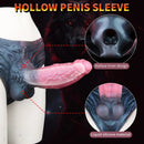 9.37in Spiked Monster Hollow Dildo Harness Pants Strap on Big Cock