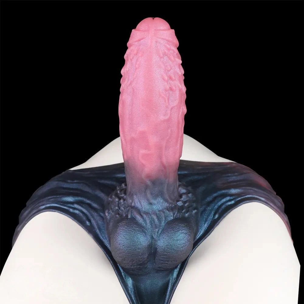 9.37in Spiked Monster Hollow Dildo Harness Pants Strap on Big Cock