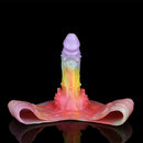 9.37in Spiked Odd Monster Strap on Dildo Silicone Soft Hollow Dildo