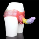 9.37in Spiked Odd Monster Strap on Dildo Silicone Soft Hollow Dildo