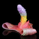 9.37in Spiked Odd Monster Strap on Dildo Silicone Soft Hollow Dildo