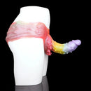9.37in Spiked Odd Monster Strap on Dildo Silicone Soft Hollow Dildo