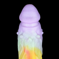 9.37in Spiked Odd Monster Strap on Dildo Silicone Soft Hollow Dildo