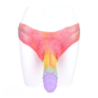 9.37in Spiked Odd Monster Strap on Dildo Silicone Soft Hollow Dildo