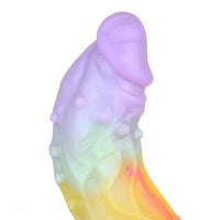 9.37in Spiked Odd Monster Strap on Dildo Silicone Soft Hollow Dildo