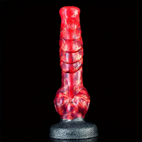 9.3in 9.4in Monster Knot Big Animal Massage Soft Dildo For Men Women