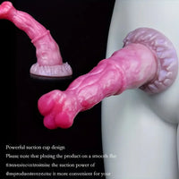9.3in Alien Anal Big Silicone Soft G Spot Dildo With Suction Cup Hand Free