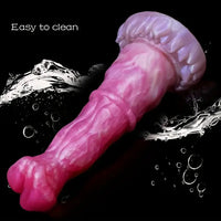 9.3in Alien Anal Big Silicone Soft G Spot Dildo With Suction Cup Hand Free