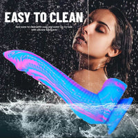 9.3in Octopus Tentacle Silicone Dildo Big Thick Animal Sex Toy