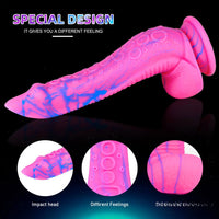 9.3in Octopus Tentacle Silicone Dildo Big Thick Animal Sex Toy