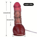 9.3in Soft Real Silicone G Spot Squirting Dildo With Blood Vessel