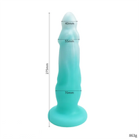 9.44in 10.8in 12.5in Big Luminous Silicone Soft Cock Dildo For Women