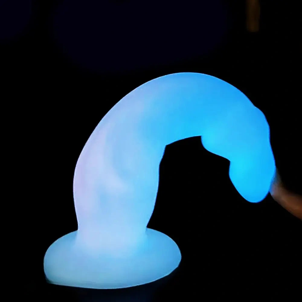 9.44in 10.8in 12.5in Big Luminous Silicone Soft Cock Dildo For Women